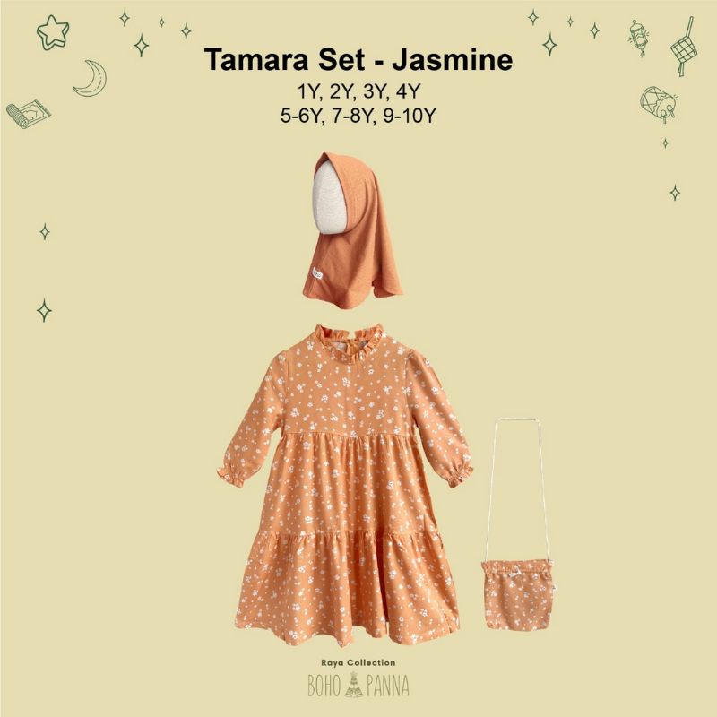 TAMARA SET BOHO PANNA Ukuran 1- 10 Tahun-Jasmine