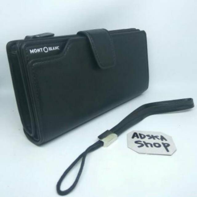 Handbag dompet panjang montblanc pria wanita import muat banyak kartu