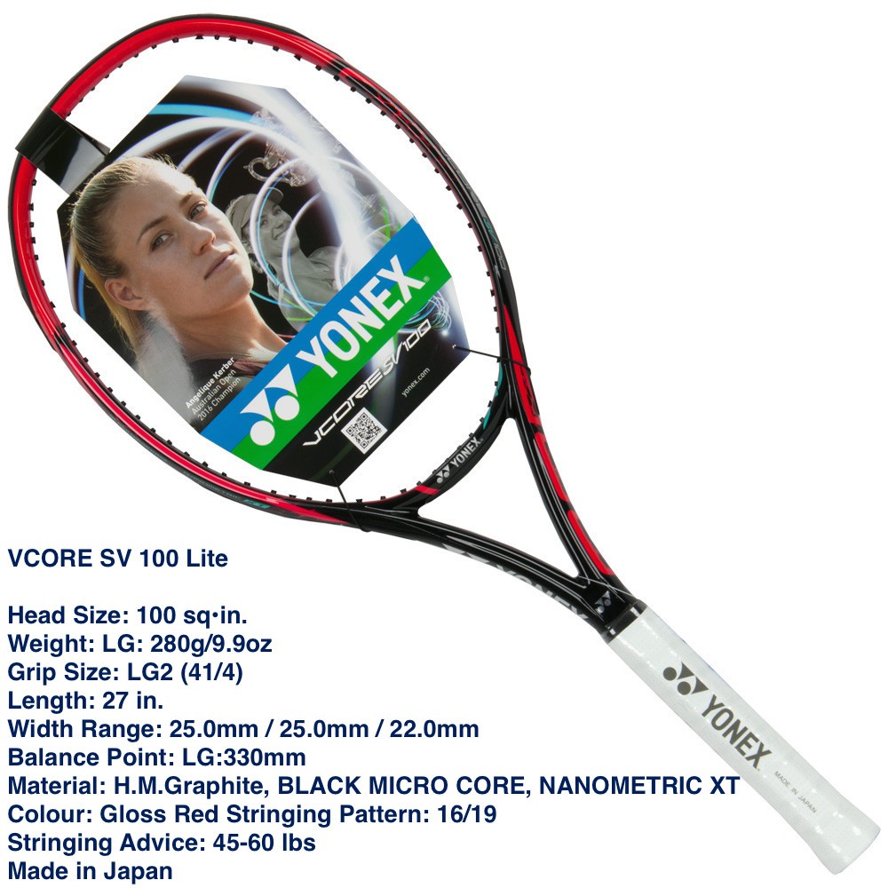 yonex VCORE SV 100 Lite - 280 gram racket tenis - ORI JAPAN