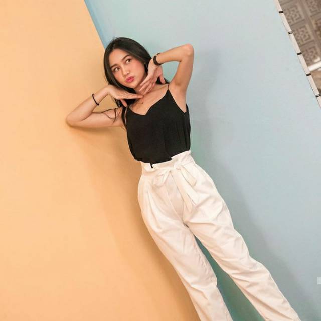 tanktop satin tanktop saten tanktop silk korean basic tanktop