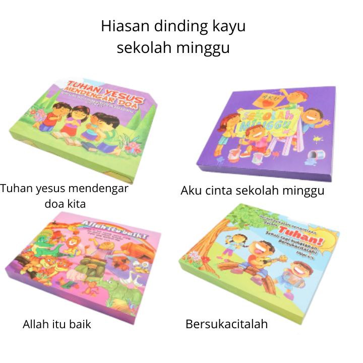 Hiasan Dinding Sekolah Minggu Pajangan Dinding Hiasan Gantung Rohani Dekorasi Sekolah