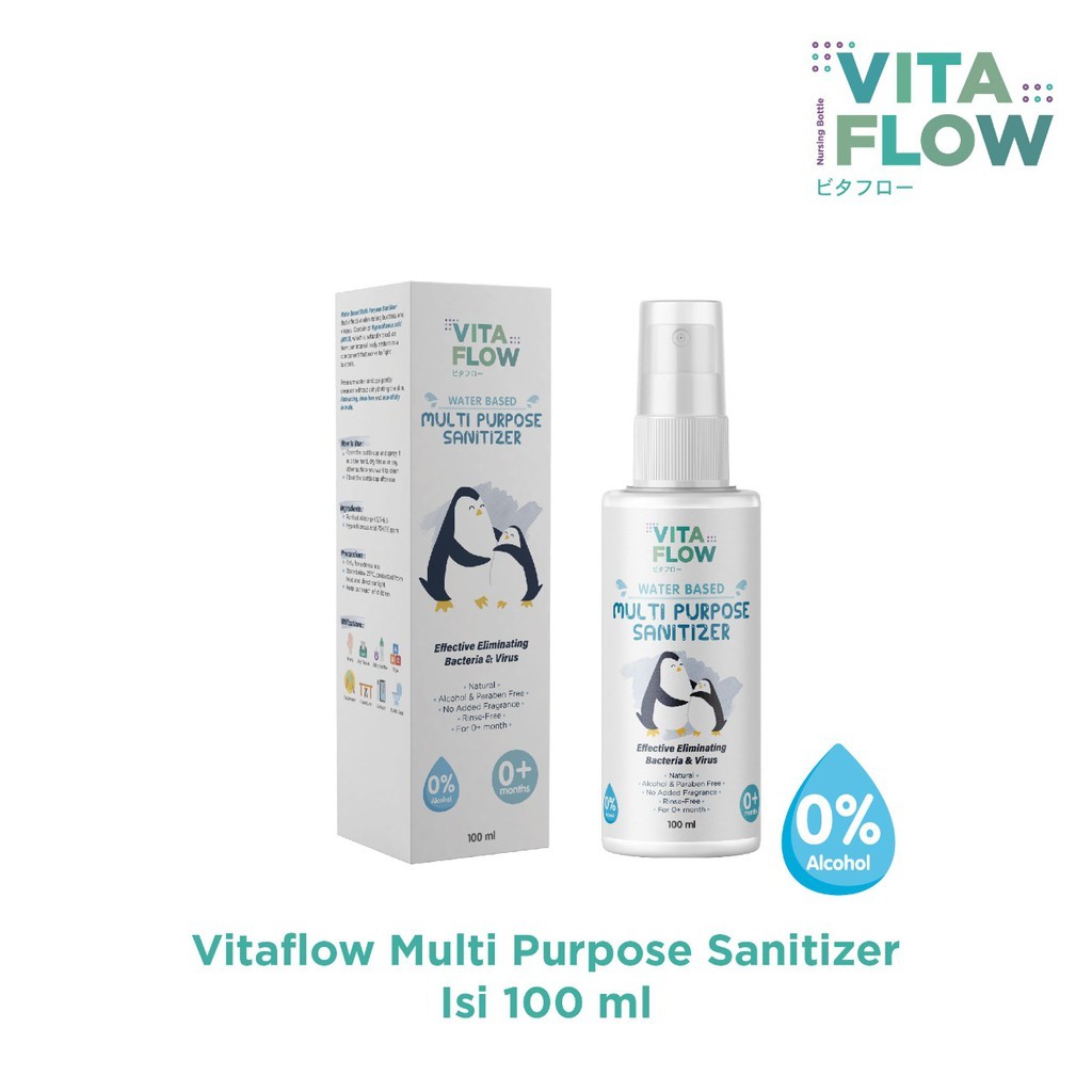 Vitaflow Water Based Multi Purpose Sanitizer 100ml