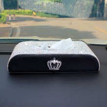 Kotak Tisu DAD Crown Mahkota Chnel Kristal Swarovski Full Bling Bling Premium Edition