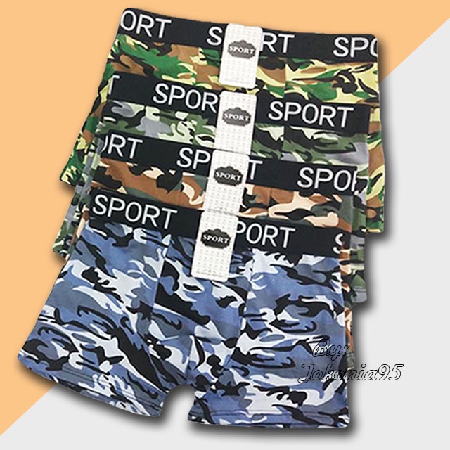 Celana Dalam Boxer Pria Sport Art 0024 - Boxer Pria Elastis Adem Nyaman