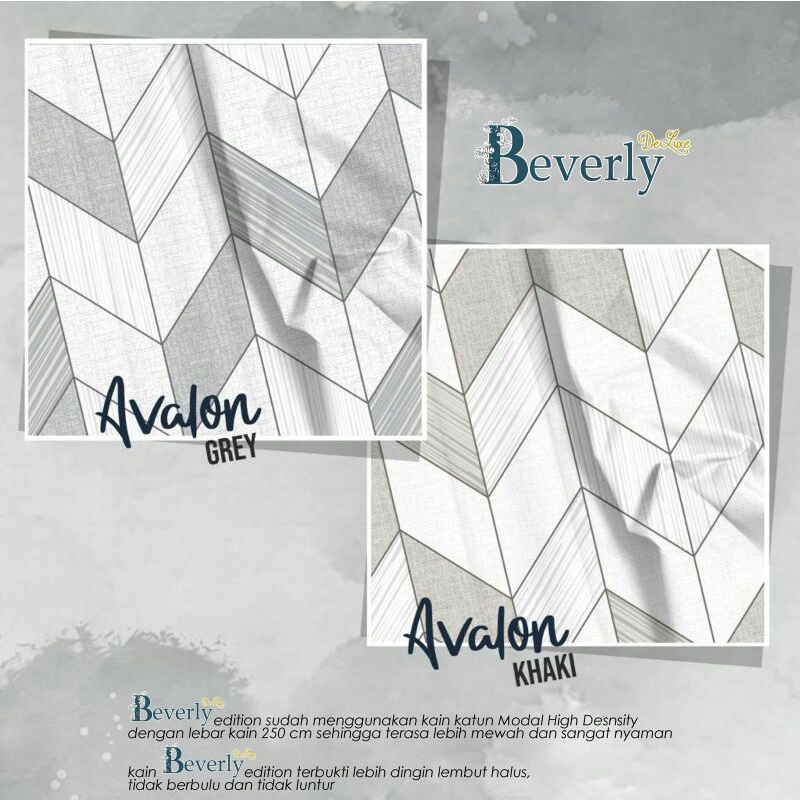 Avalon / kain sprei meteran bahan katun lokal motif Beverly