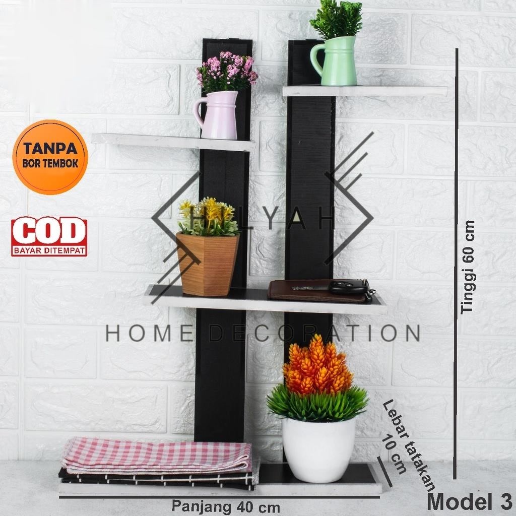 Rak Gantung Dinding RAK BUNGA 1 SET 5 TINGKAT | RAK BUNGA | RAK DINDING | RAK MINIMALIS | RAK GANTUN