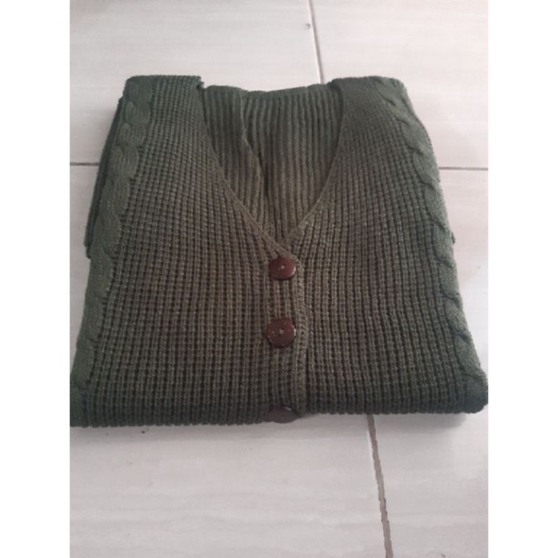 LONG VEST RISA KANCING TEBAL PREMIUM