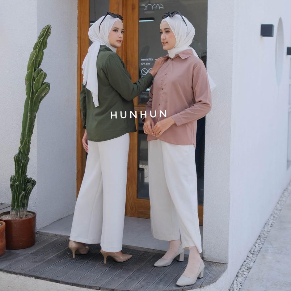 NPL.25Au22в– KEMEJA POLOS BASIC WOLFIS BASIC SHIRT KEMEJA BASIC TOP Kemeja Polos Wanita Kemeja Wanit