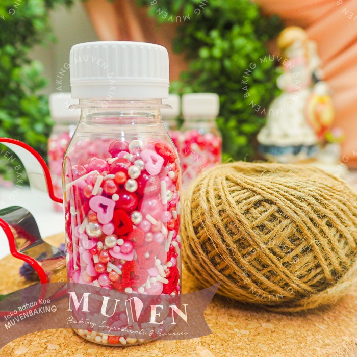 

Jual Cs Pinky Red Heart 60 Gr - Sprinkle Spikel Hiasan Kue Candy Cake Decor