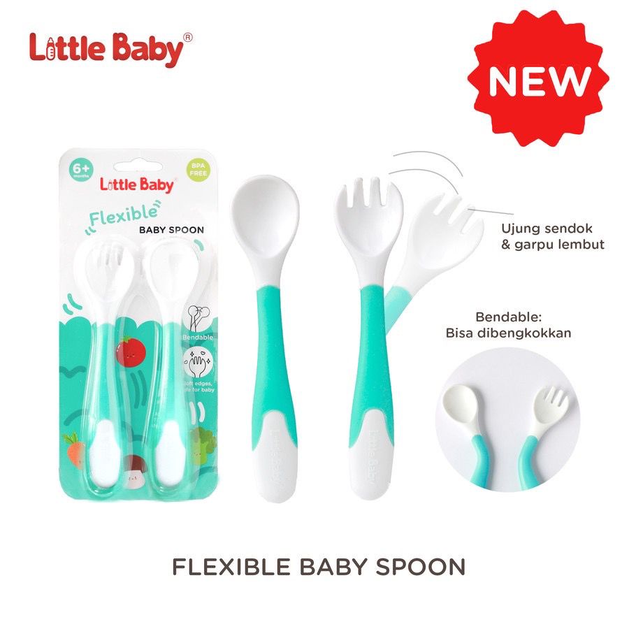 Little Baby Flexible Baby Spoon Sendok Garpu Tekuk FBS0321