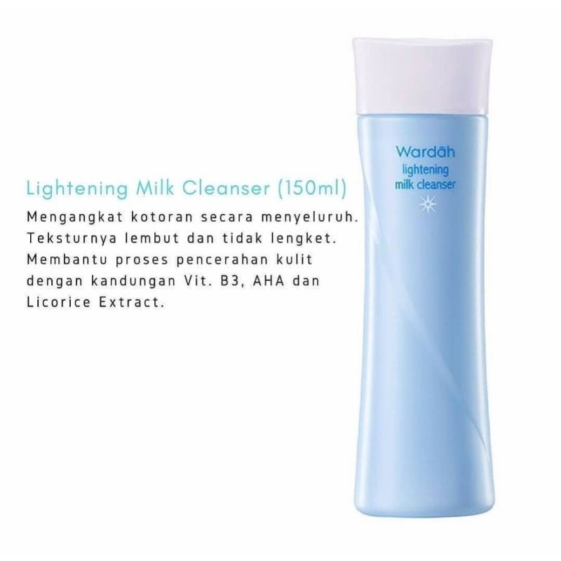 Wardah lightening milk cleanser 100ml