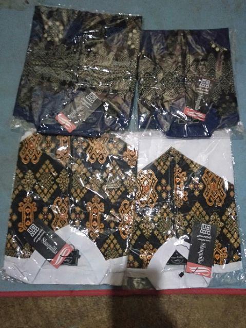 Koko Couple Songket Batik Biru