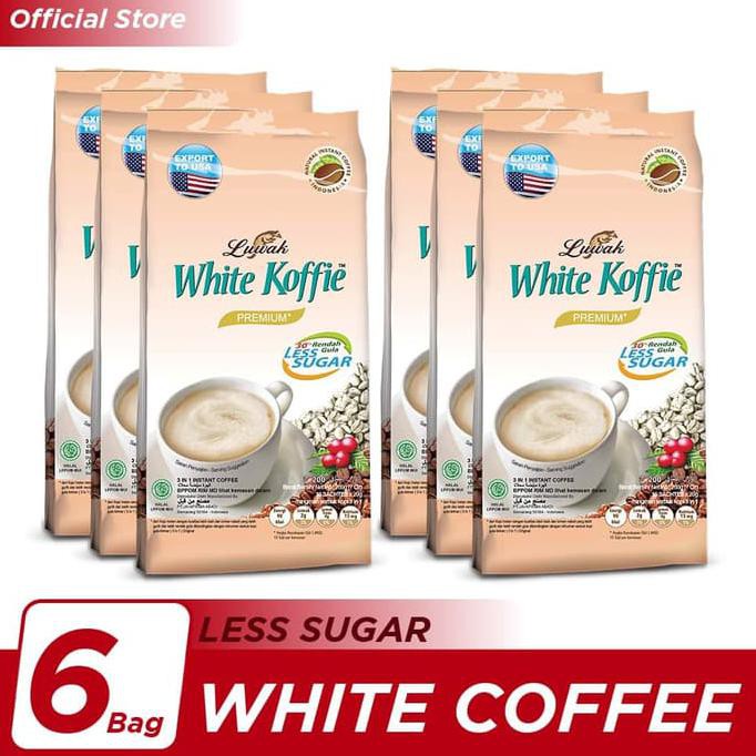 

Kopi Luwak White Koffie Less Sugar Bag 10x20gr - 6 Pcs