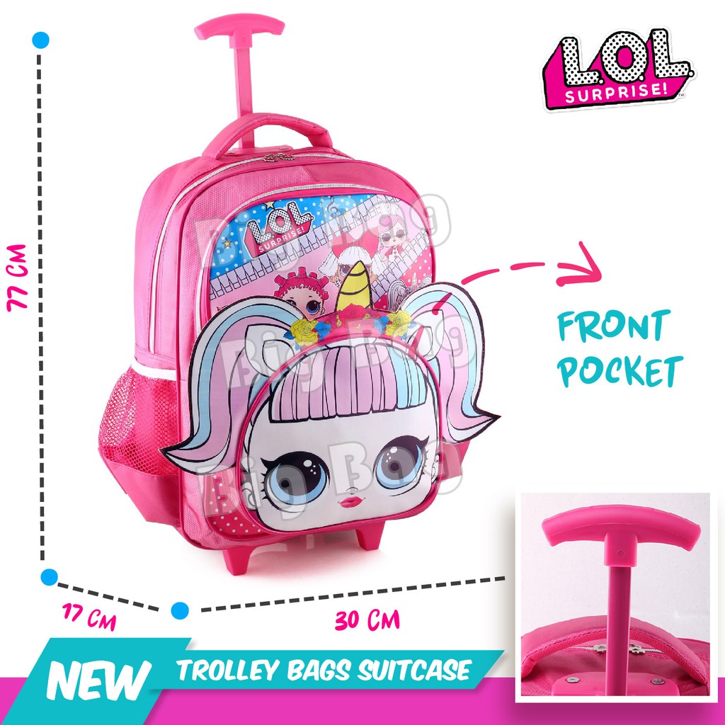 RTM - Tas Trolley BOBA /LOL / KITTY / BUMBBLE BEE Troli Anak Ukuran BIG - RASNEL BOBA LOL SURPRISE SA - Magical Unicorn