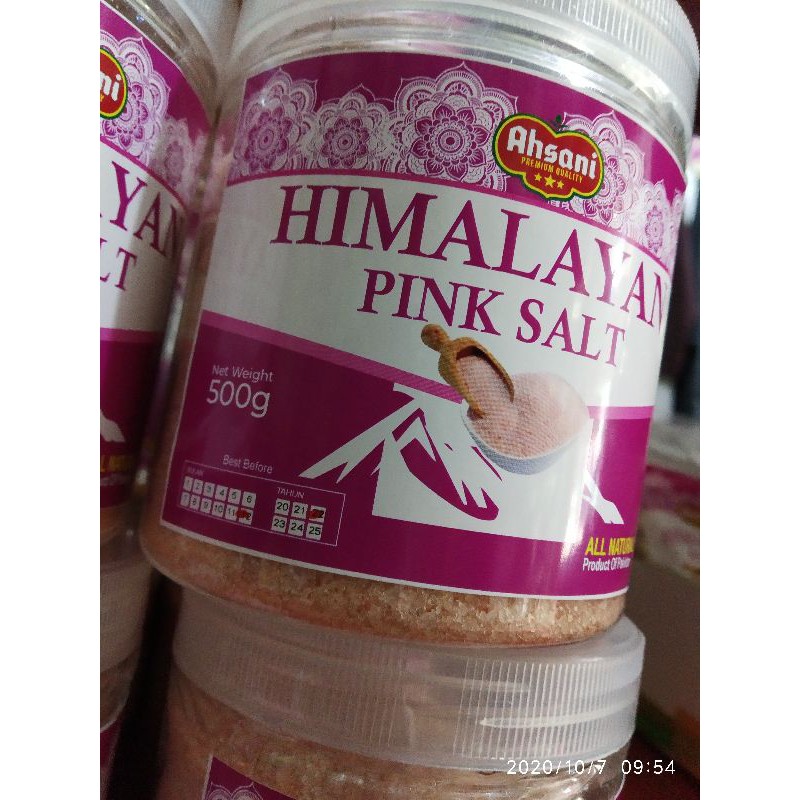 

Garam gunung garam himalaya ORIGINAL PINK SALT pakistan garam pink salt +-500gr