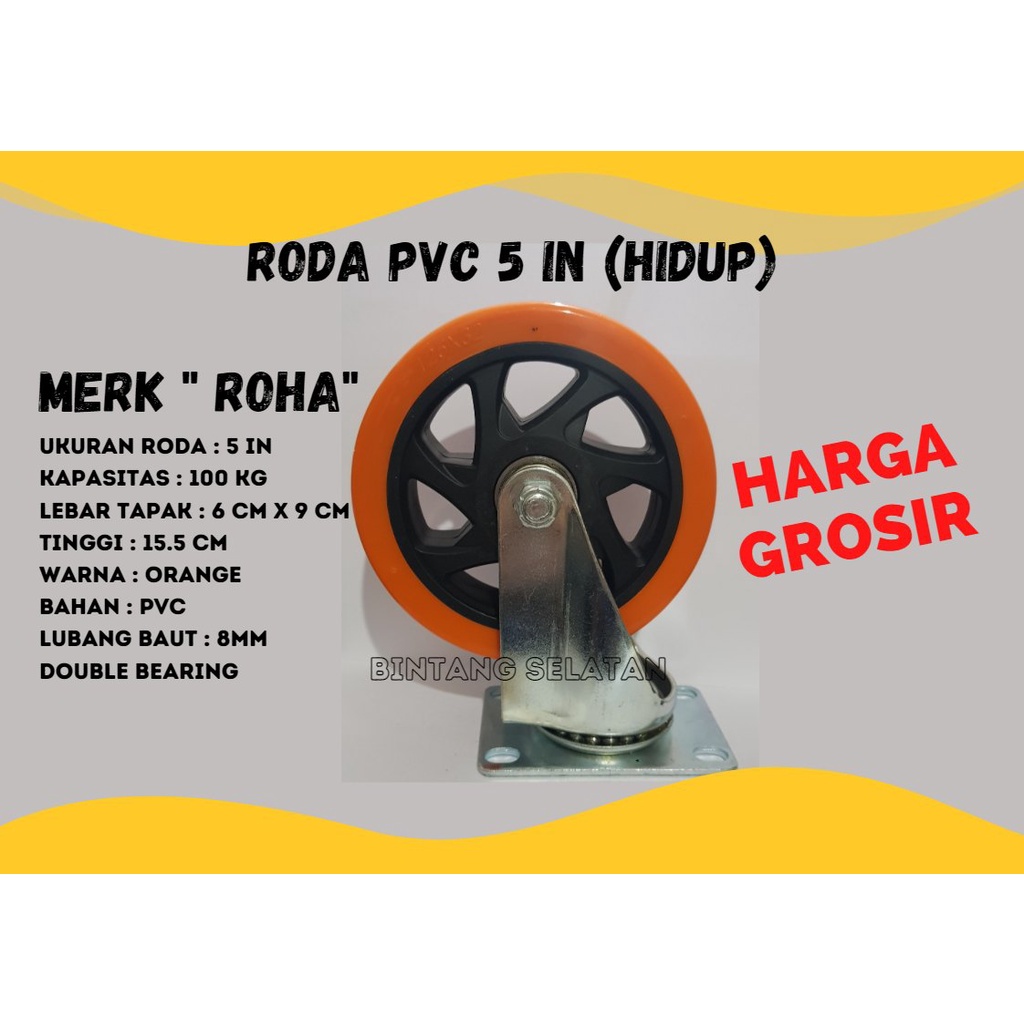 Jual Roda Pvc In Hidup Merk Roha Roda Pagar Roda Genset Roda