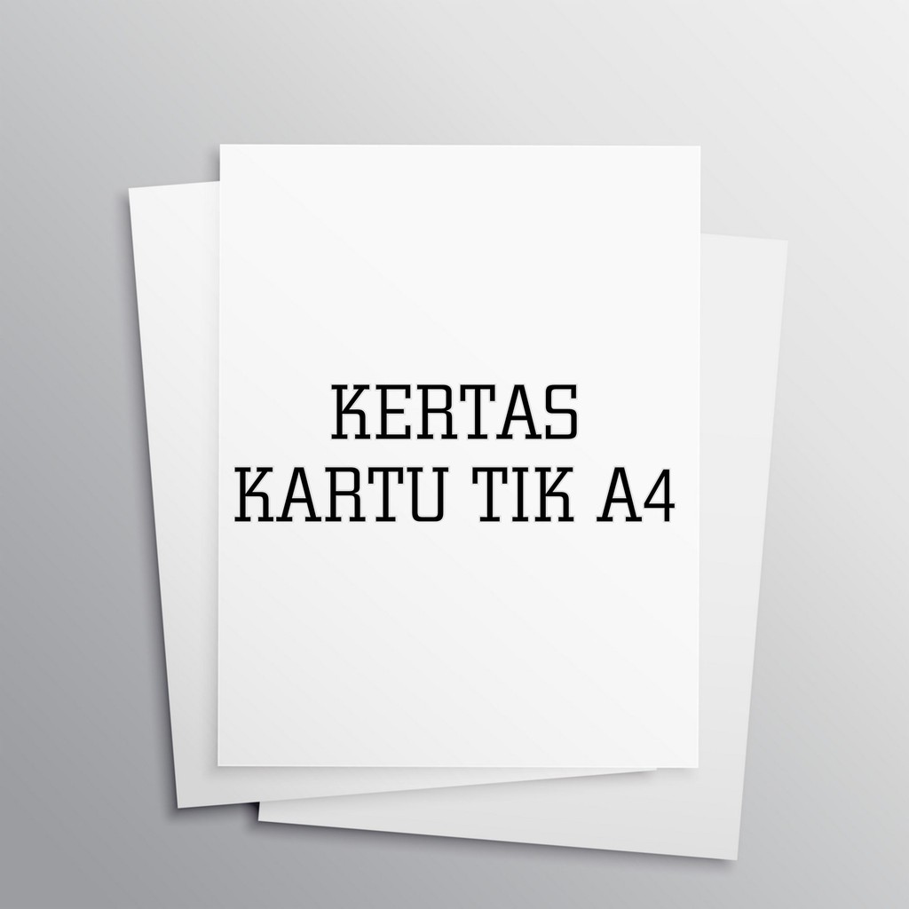 

Kertas kartu TIK uk.A4 cocok unt kartu SPP atau iuran dll (ISI 20 LEMBAR)