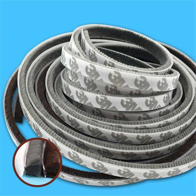 TD-DDG GANCHUN Lis Strip Pintu Brush Strip Sealing 9 x 15 mm 10M - KK-061