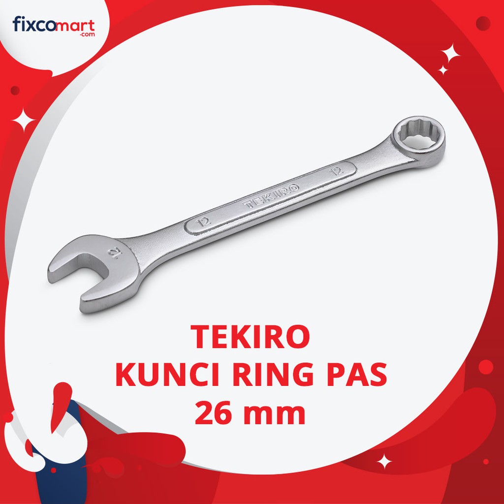 Tekiro Combination Wrench / Kunci Ring Pas 26 Mm