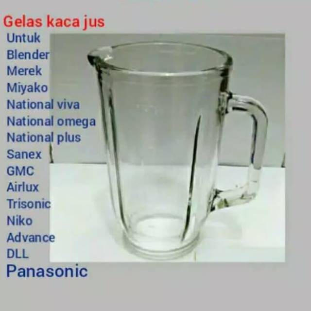 Gelas juice kaca universal