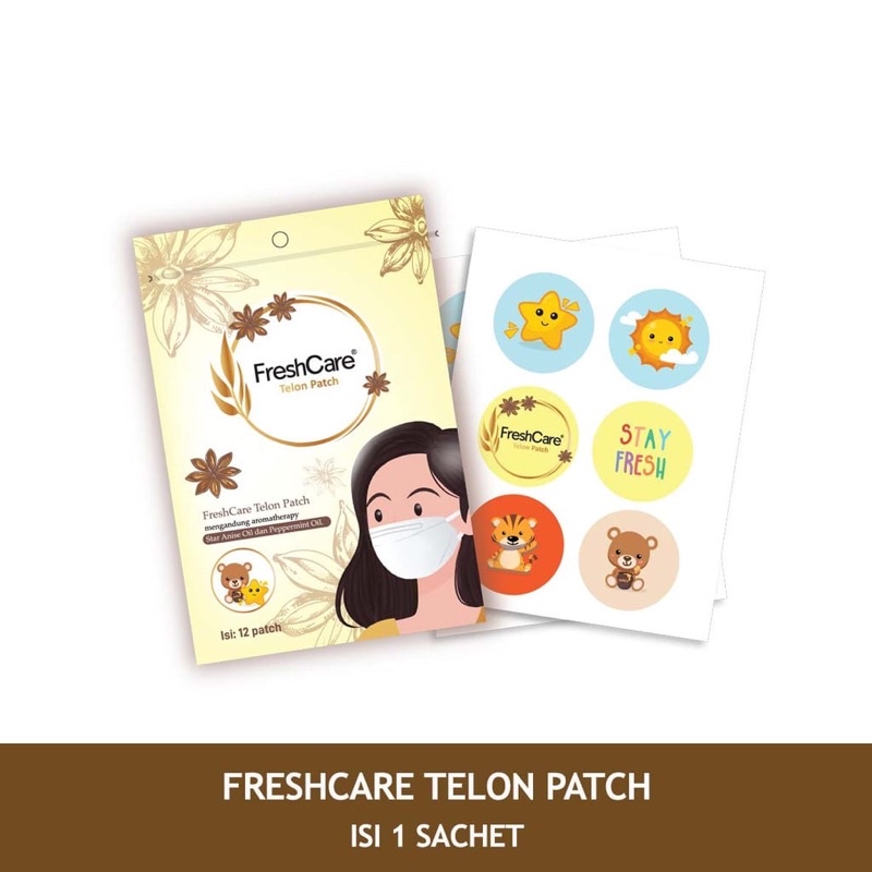 Fresh Care Patch Eucalyptus Patch Sachet isi 12 pacth Tempel di Masker Freshcare Freshcare Patch Telon