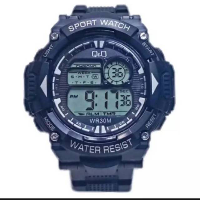 {COD}Jam Tangan QQ Sport - Q&amp;Q Digital - Water Resist Jam tangan QQ jam tangan cowo