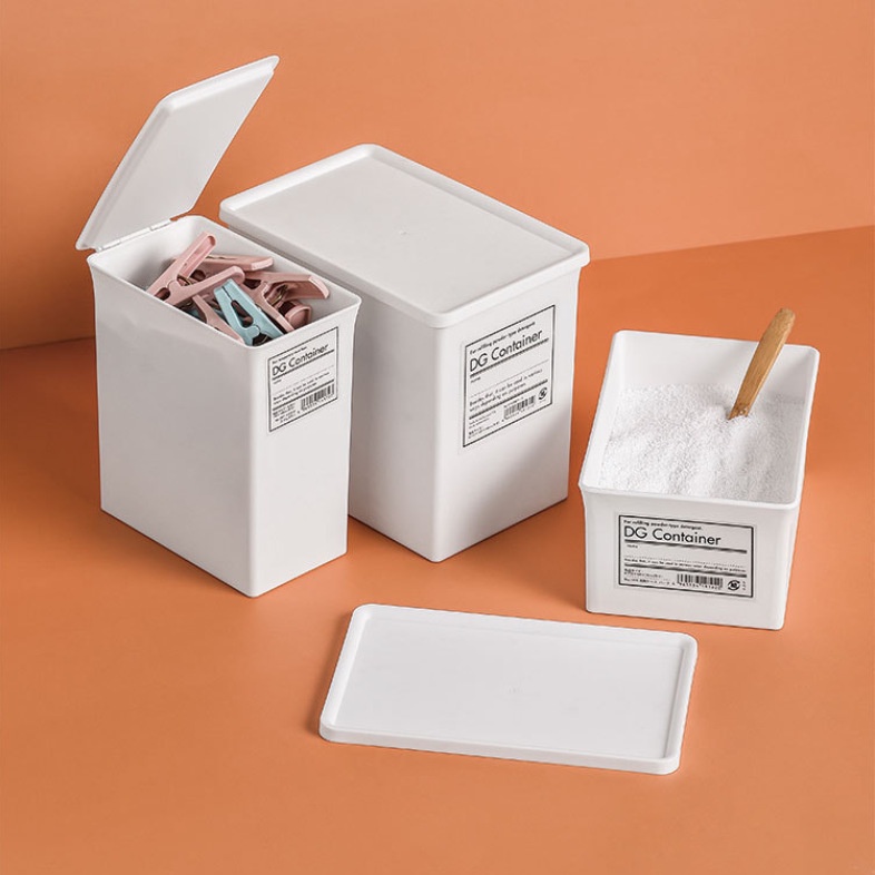 GUDDLIFE  Tempat Detergen Bubuk Kotak Penyimpanan Minimalis Detergent Rak Serbaguna Portable Murah /