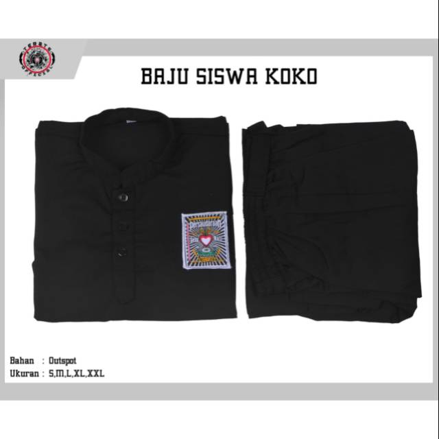 BAJU SISWA PSHT-SAKRAL SISWA KANCING/KOKO-SAKRAL SISWA PSHT