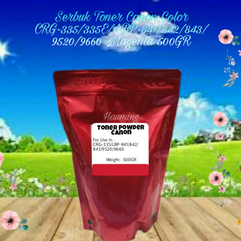 Serbuk Toner Canon CRG-335 335E LBP-841 841CDN 842 842C 843 843Ci 843CX 9520C 9660C Magenta 500gr
