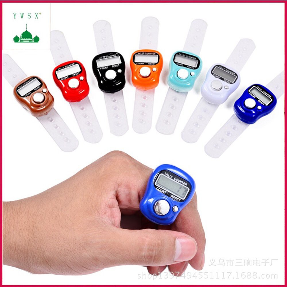 Tasbih Digital Mini / Finger Counter / Penghitung Digital / Penghitung Mini - Random Color 1 Pcs