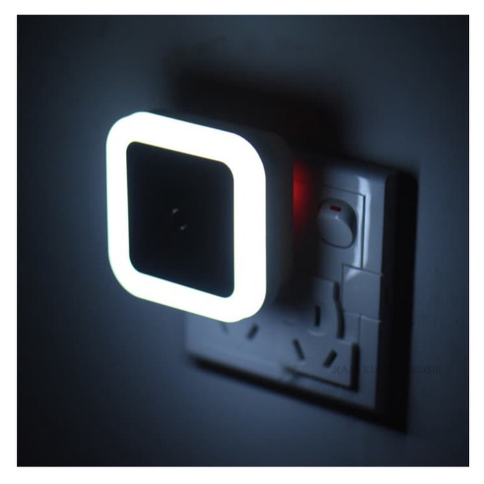 Lampu Led Tidur Sensor Cahaya Lampu Tidur Led Sensor otomatis persegi