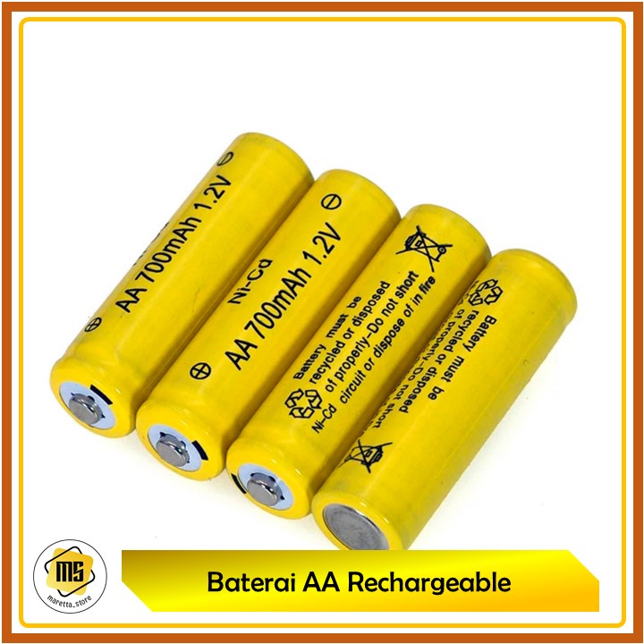 Baterai Cas AA/A2 700mAh Rechargerable