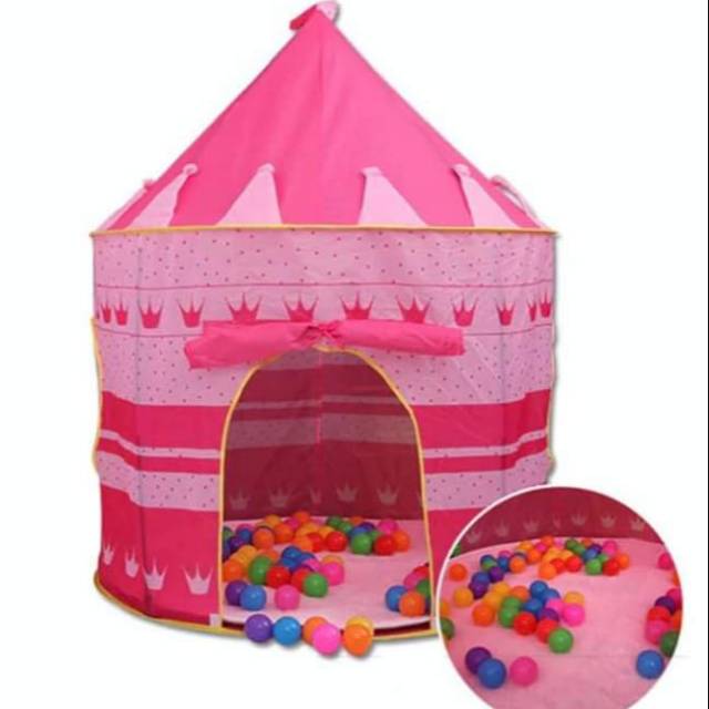 Tenda Castle/Kerucut Pink,Tenda Bermain Anak,Indoor Outdoor. | Shopee