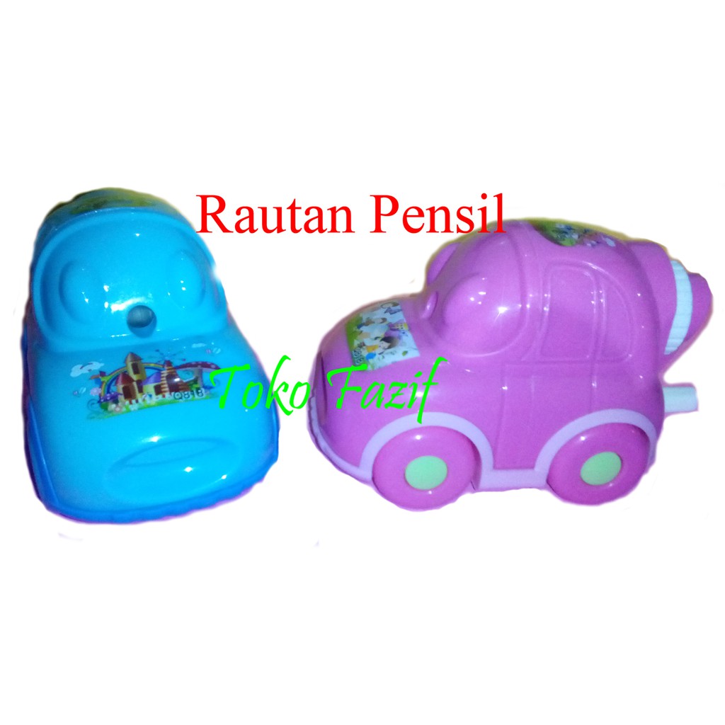 

Rautan pensil bentuk mobil lucu