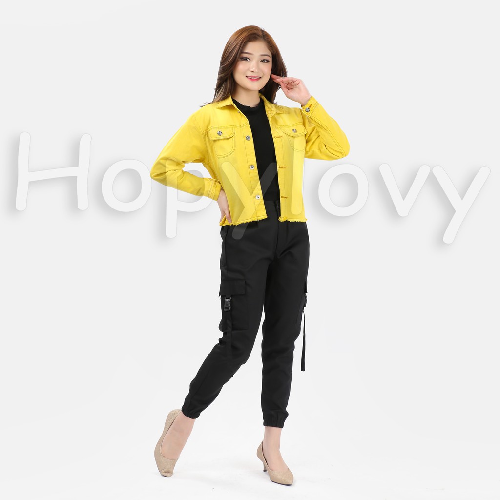 HOPYLOVY Celana Wanita Jogger Cargo Dariya | Celana Joger Kargo