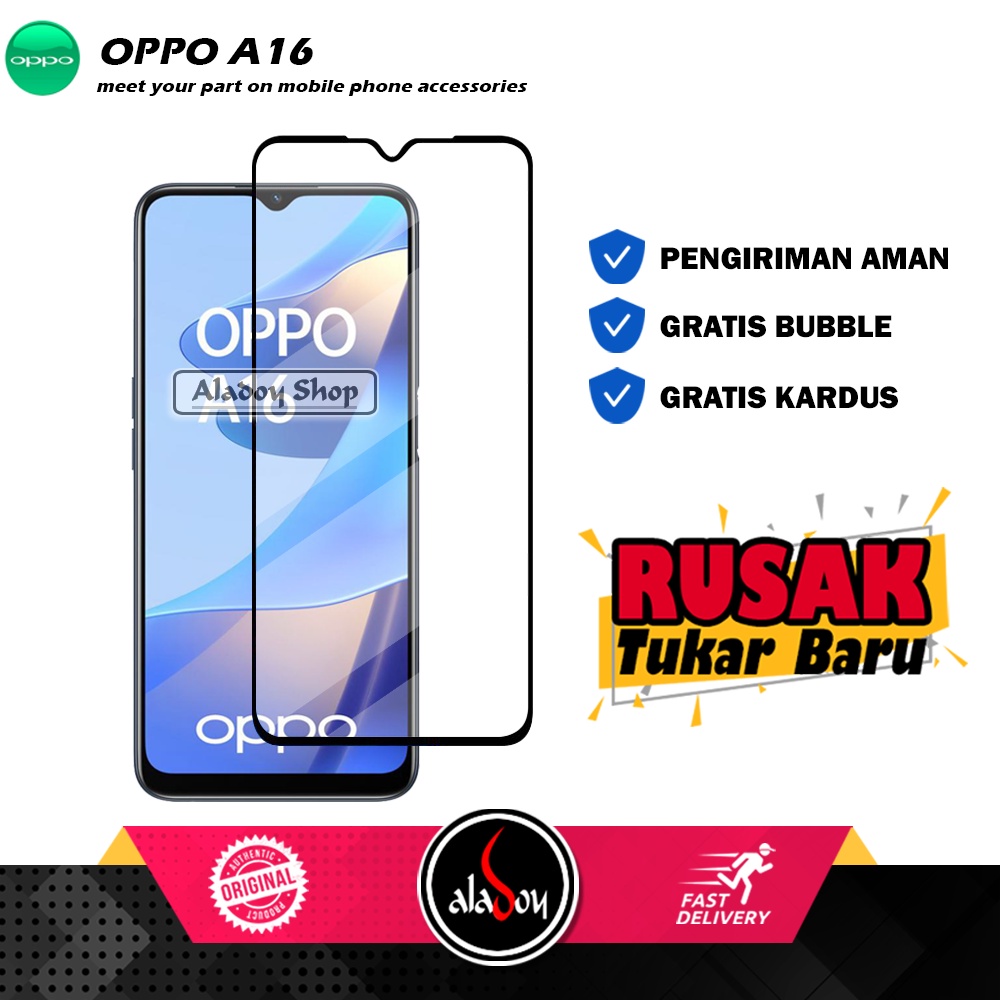 Tempered Glass Oppo A16 2021 Anti Gores Layar Screen Protector