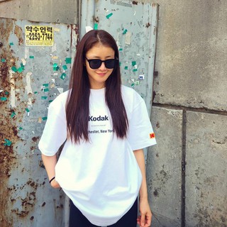 Kodak Kaos  T shirt Wanita Lengan Pendek Model Korea  