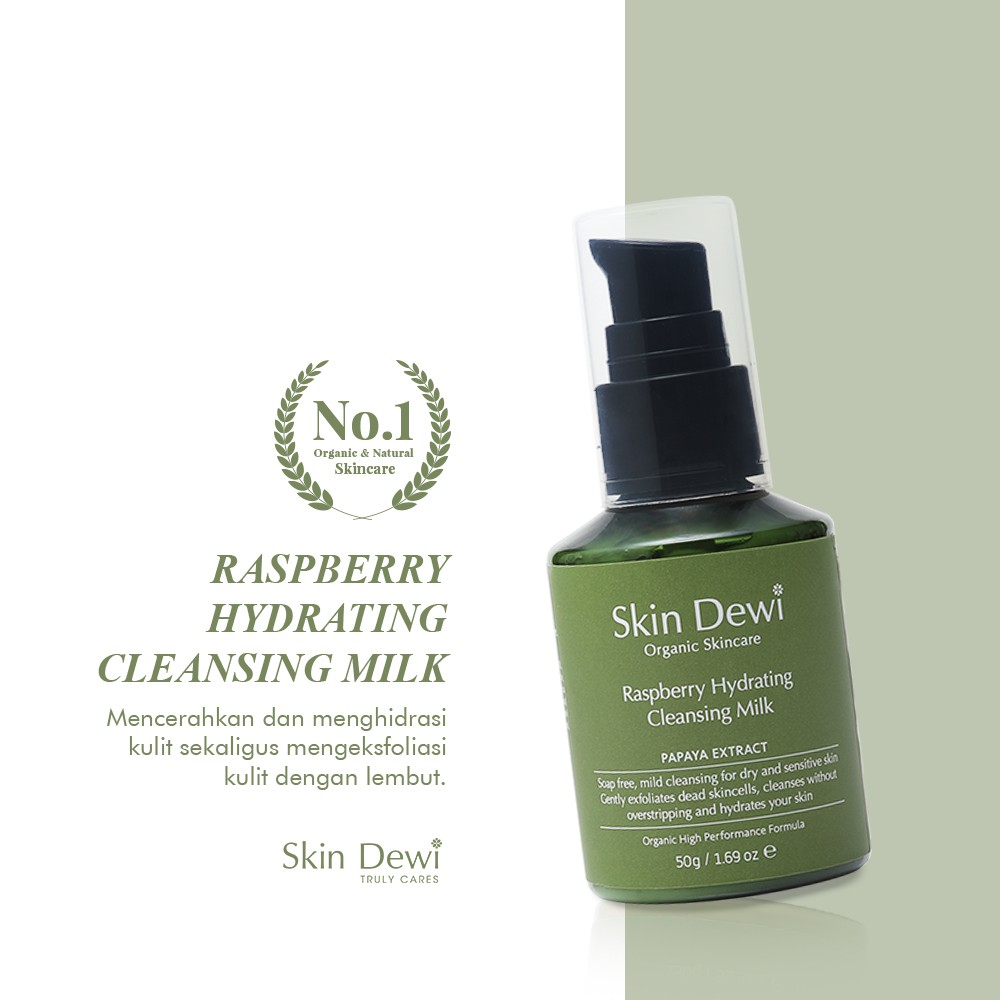 

Skin Dewi Raspberry Cleansing Milk (Travel Size 50 g) (Skincare Organic)