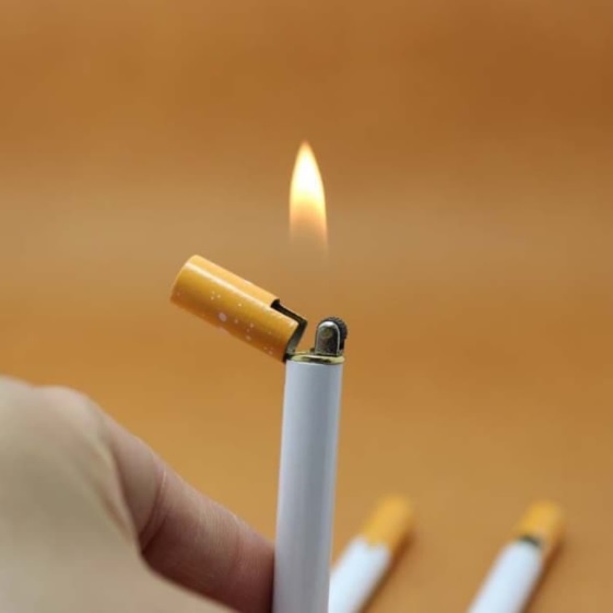 KOREK API DESAIN BATANG ROKOK FILTER CIGARETTE GAS FIRE LIGHTER KOREK UNIK BR09