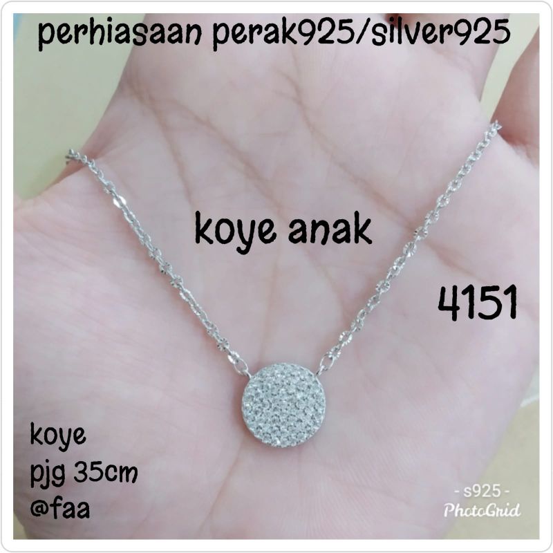 KALUNG KOYE ANAK 4151 PUTIH PERAK 925