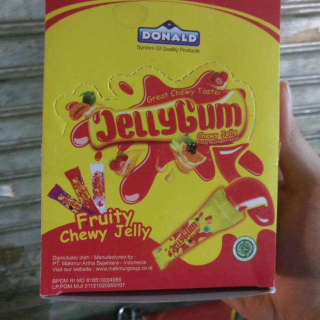 

Jelly Gum Fruity Chewy Jelly isi 24 pcs