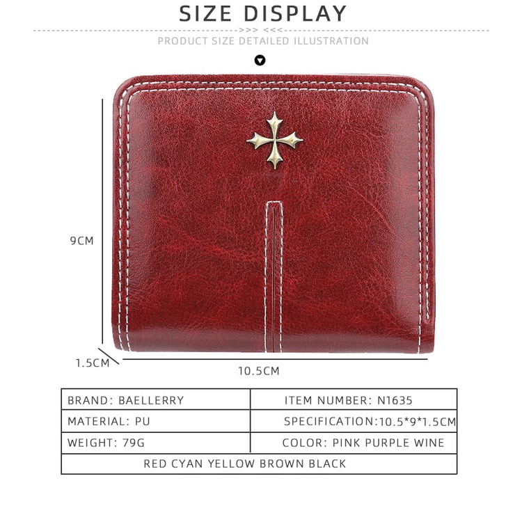 1001 IMPORT DOMPET BAELLERY CROSS !!! - 5 VARIASI