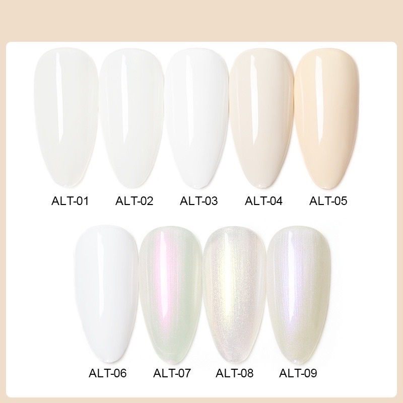 AS GEL SET WHITE MOONLIGHT 15ml 9 WARNA GEL POLISH PUTIH KUTEK GEL CHAMELEON WHITE GEL POLISH TAHAN 2 BULAN (ALT)