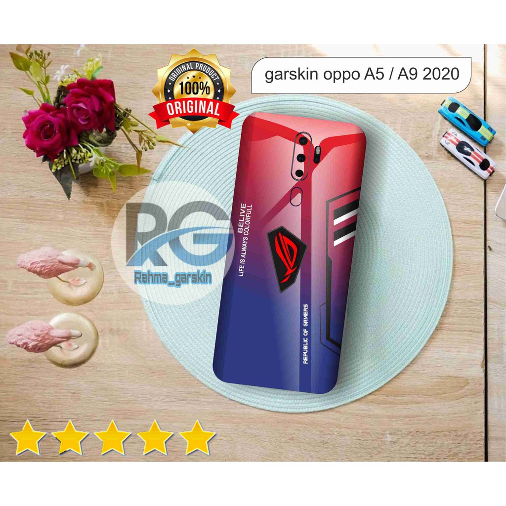 garskin hp oppo A5/A9 2020 motif rog custom top - bisa request
