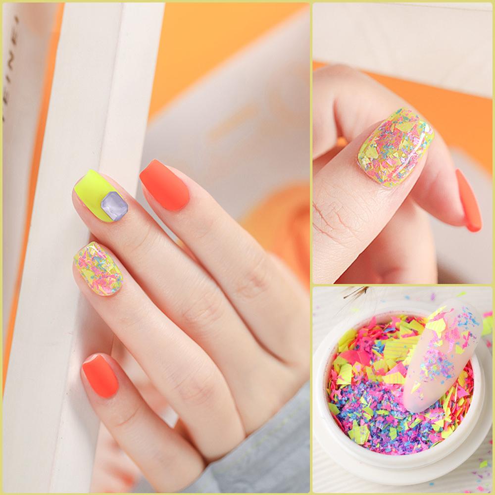 Mxbeauty Nail Art Sequin Berbagai Bentuk Payet Tidak Teratur Berbentuk Hati Dekorasi Nail Art DIY