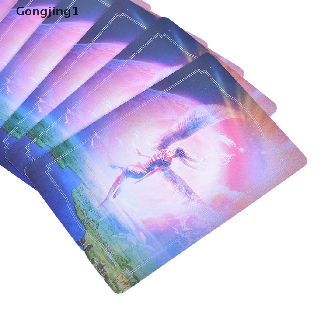 Gongjing1 44PCS / Set Kartu Tarot Love Light Divine Oracle Bahasa Inggris