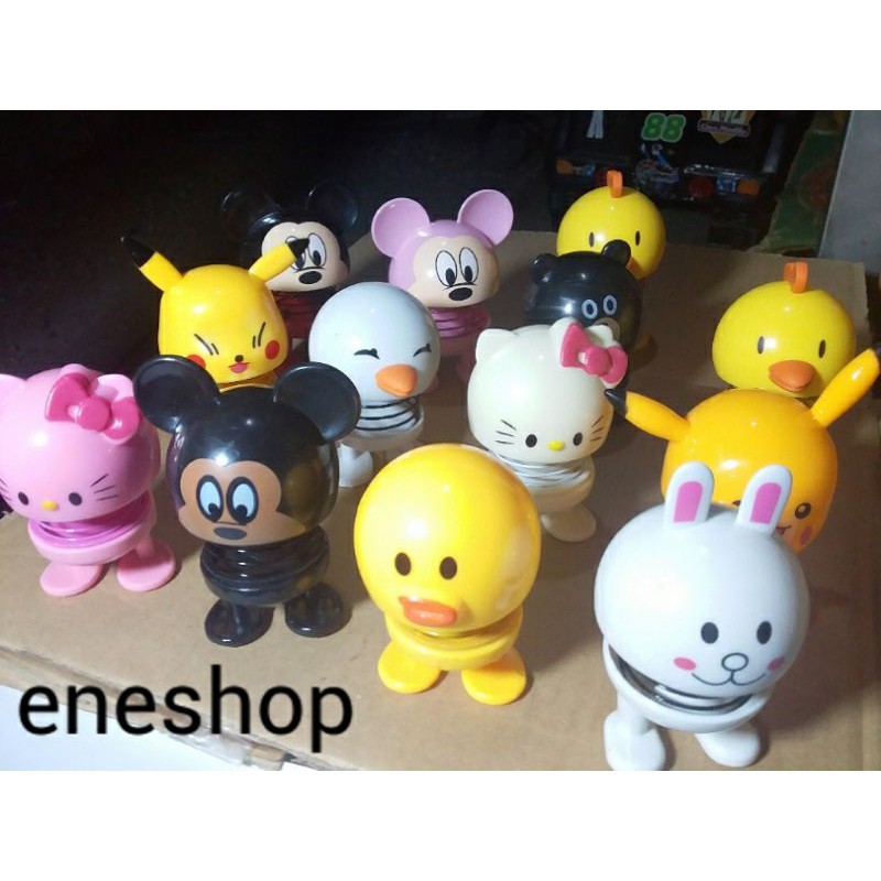 Boneka dashboard spring doll karakter (Non Led)