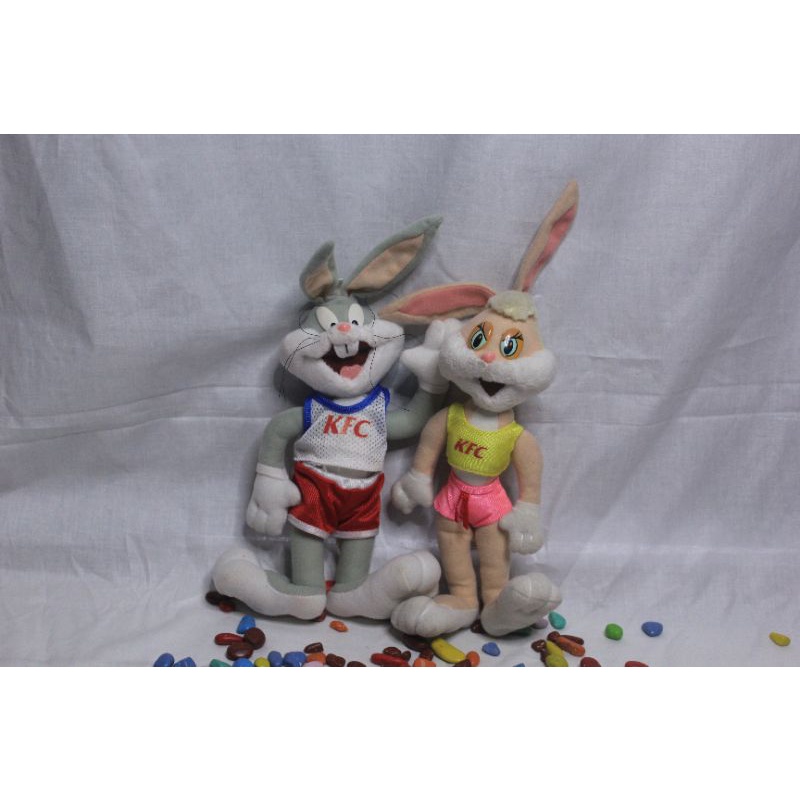 Boneka Bugs bunny & Lola bunny/original looney tones/boneka pasangan