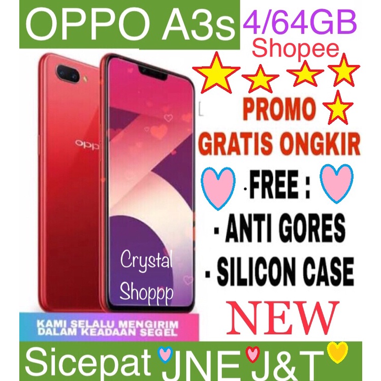 OPPO A3s ORI RAM 6/128GB &amp; 4/64GB BARU FULLSET SEGEL GARANSI 1TAHUN ASLI BERKUALITAS 100%