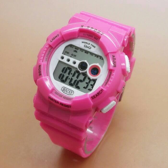 JAM TANGAN ANAK WANITA QQ MODEL BABY-G DIGITEC DIGITAL